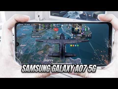 Samsung Galaxy A07 5G test game PUBG Mobile | Dimensity 6300