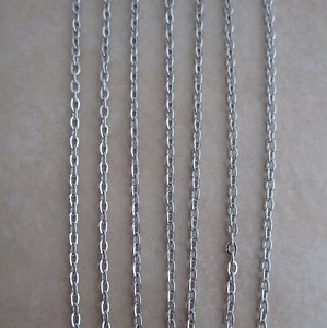 1.5mm Wide Dainty Cable Chain Stainless Steel Hypoallergenic Soldered Flat Link - Etsy