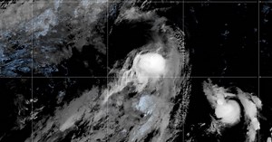 Hurricane Franklin Weakens in the North Atlantic