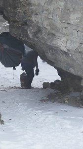 ASMR- Making Shelter During Winter. #bushcraft #camping | Alaska Prepper