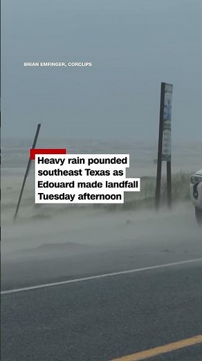 TS Edouard makes landfall near Louisiana-Texas border