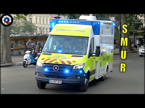 SAMU de Paris en Urgence Sirène Wail et Deux-Tons !