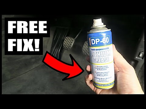 How To Fix Pedal Squeak In Your Car For FREE