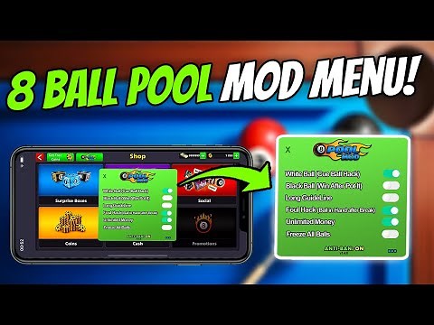 8 Ball Pool Hack HACK/MOD MENU | Auto Aim & Long Lines | iOS Android