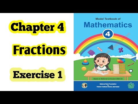 Class 4 math chapter 4 Exercise 1 | Fractions |National book foundation |2024| ilmi darasgah