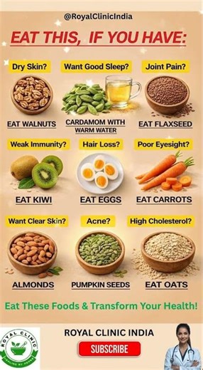Best Foods for Common Health Problems | Eat This for Better Skin, Hair & Health #healthtips