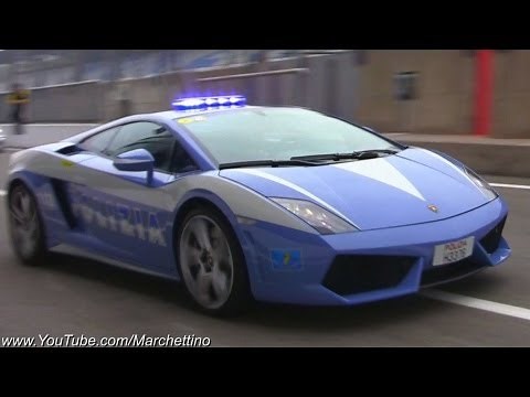 Lamborghini Gallardo LP560-4 Police Car in Action