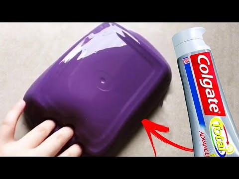 Como Hacer SLIME con Colgate PASTA DE DIENTES Probando recetas
