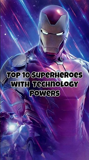 Top 10 Superheroes with Technology Powers 😱. #top10 #marvel #mcu #viral #technology #shorts