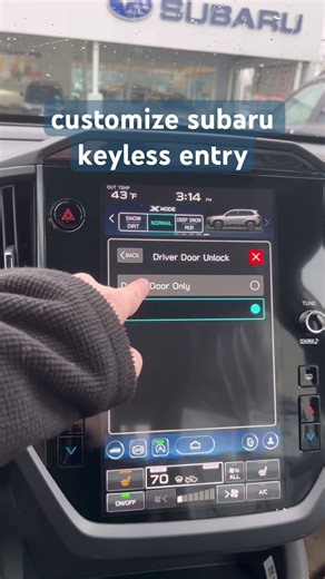Learn how to customize your Subaru’s keyless entry settings! #subaru #subaruhelp #encorewithkatelyn