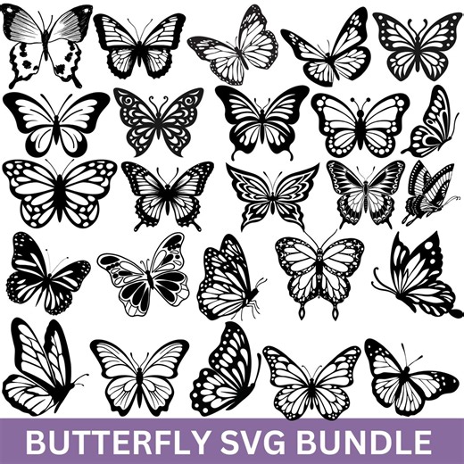 Butterfly SVG Bundle, Cut Files, Clipart (digital Download ) - Etsy
