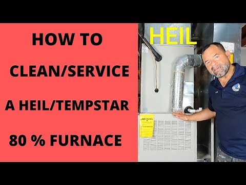 HOW TO CLELAN/SERVICE A HEIL/TEMPSTAR 80% FURNACE