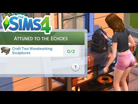 How To Craft Two Woodworking Sculptures (Nature's Calling Event Week 1) - The Sims 4