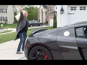 CAR REVVING SCARE PRANK ON GRANDMOM! (AUDI R8 V10) - SUPERCAR