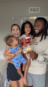 Can’t believe its already been 8 months 🥹😭 Luka’s showing off his newest skill he learned at the end ❤️ Baby boy is crawling everywhere & loves clapping his hands. He absolutely adores his sister and is just the happiest boy! #reels #familiesofinstagram | Smiley Bunch