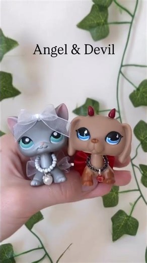 Which side are you？#lps #lpsclothes #lpsoutfits #littlestpetshop #cute #handmade #outfits #halloween