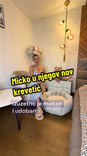 Nov krevetić za psa Micka — reakcija i postavljanje