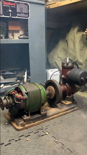 1935 Stuart Turner Electric Lighting Plant, First start after overhaul.