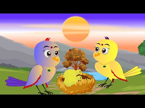 Rano Tuni Chidiya Paro Tuni Chidiya Story | Kauwa Tuni Chidiya Kahani | Birds Cartoon | Chichu TV