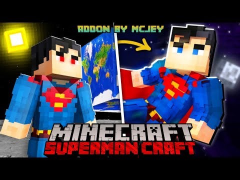 Minecraft Super Heroes Mod - Superman Craft 1.20 Addon | Mod MCPE Showcase