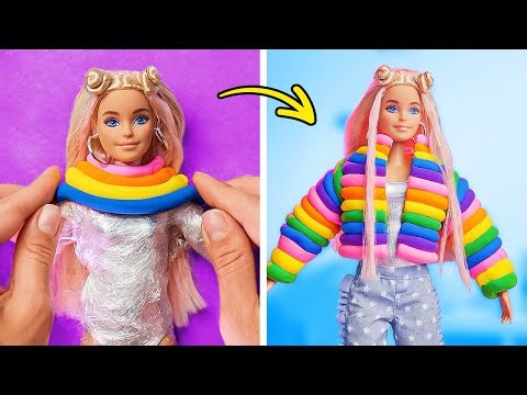 STUNNING BARBIE DOLL MAKEOVER IDEAS 🎀✨ DIY Doll Hacks & Crafts