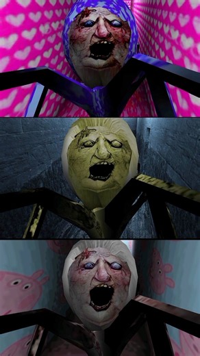 Strange Spider Angelina Vs Barbie Spider Angelina Vs Peppa Spider Angelina #granny#shorts