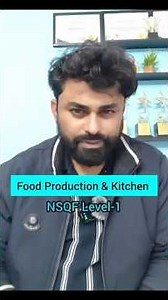 Food Production & Kitchen - Level-1 Certificate Course (Cook, Water Carrier, Waiter)