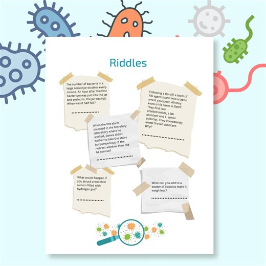 Lab Week 2025 Riddles Sheet, Ready to Print Instant Download, Printable Pdf - Etsy