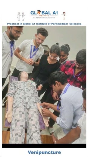 Practical Session with Students | Global A1 Institute of Paramedical Science #paramedicalcourses