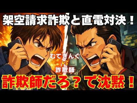 【録音公開】架空請求詐欺と直接通話｜「詐欺師だろ？」の一言で沈黙