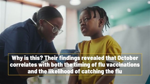 October babies are the least likely to catch the flu