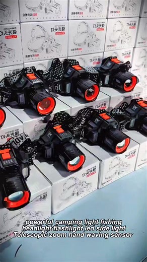 Rechargeable Waterproof Headlamp with Zoom Feature