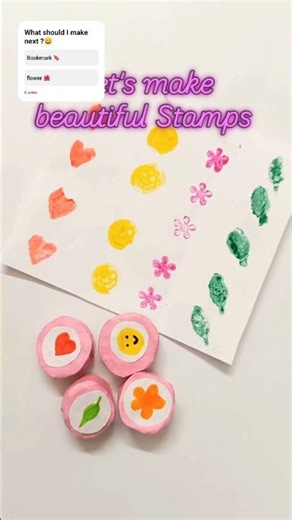 Easy Paper Stamp DIY #Shorts
