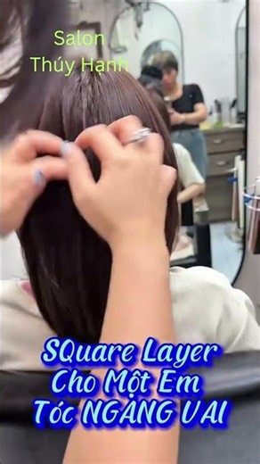 Cắt Tóc Nữ Đẹp Tại Ba Đình, Cầu Giấy - Layer Cho Tóc Mỏng Ngang Vai Tạo Độ Phồng - Salon Thúy Hạnh