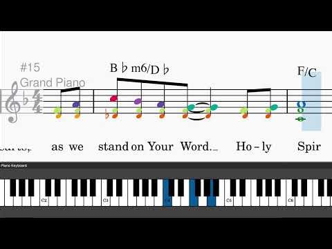 Holy Spirit Rain Down by Hillsong - Easy piano tutorials with leadsheet and chords