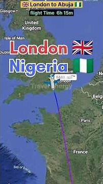 London uk 🇬🇧 to Nigeria Abuja 🇳🇬 flight Route Direct flight ✈️ opreter by British Airways