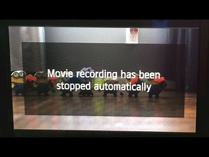 Movie recording has been stopped automatically (Canon FIX)