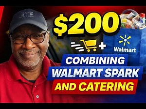 $200 Combining Walmart Spark and Caterings│Ride Along In Baltimore │Uber Eats │SPARK │Expedite