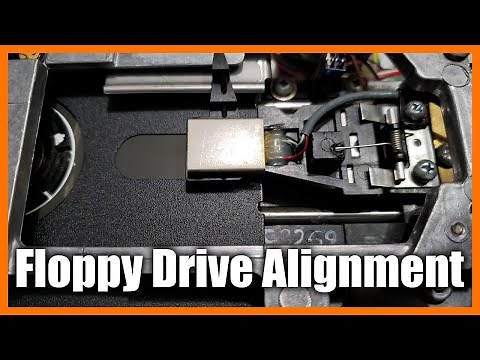 How do you align a floppy drive?
