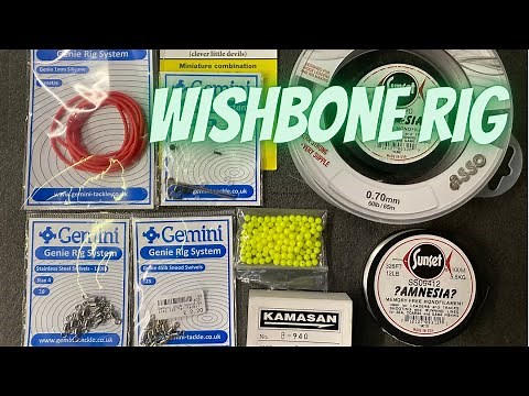 Rig making - clipped down wishbone - flounder rig