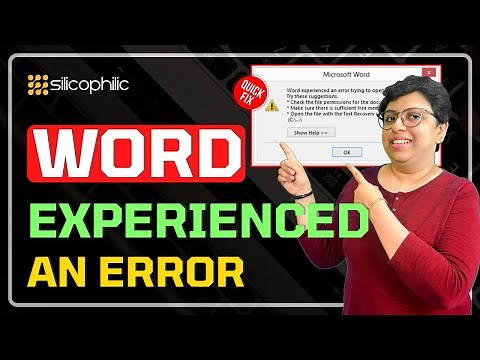 FIX: Word Error "Experienced an Error Trying to Open the File" (Fast & Easy)