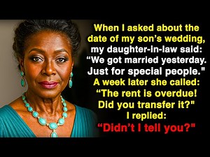 I asked when the wedding is and my daughter-in-law said: "We got married yesterday!"