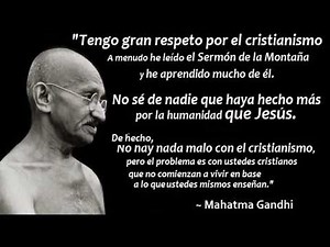 ¿Por qué Mahatma Gandhi no fue cristiano?