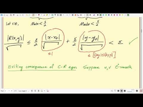 Lec 06 Cauchy Riemann equations, applications (Purdue University)
