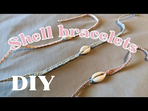 Beachy bracelet or anklet tutorial - easy how to make a shell friendship bracelet