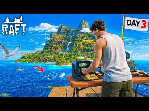 THIS MACHINE FOUND A BIG MYSTERIOUS ISLAND! 😱 | RAFT DAY 3