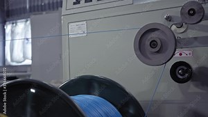 Multi-core cable production in a factory, multi-core cable weaving process, cable production in a modern factory