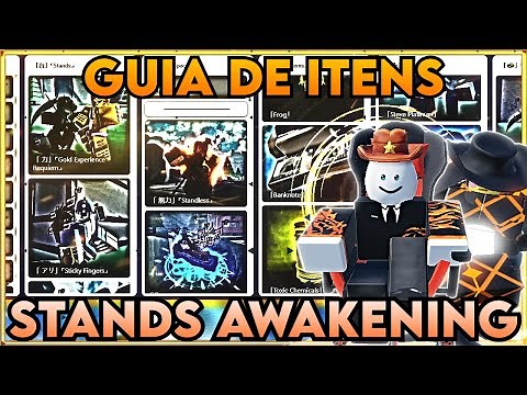 (VEJA A DESCRIÇÃO) GUIA/TIER LIST DE ITENS DO STANDS AWAKENING
