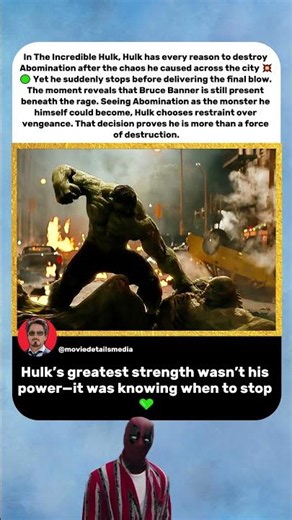 Hulk’s Greatest Victory Was Choosing Not to Kill 😢💚 | The Incredible Hulk (2008)
