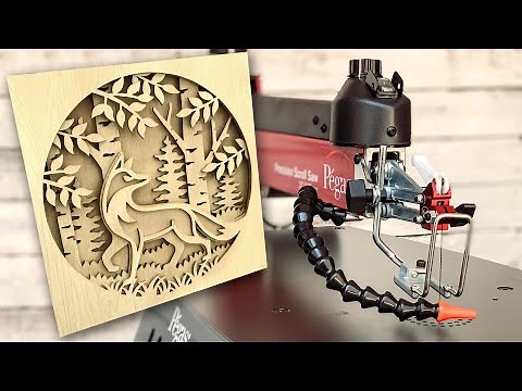 Fox shadowbox - scroll saw project